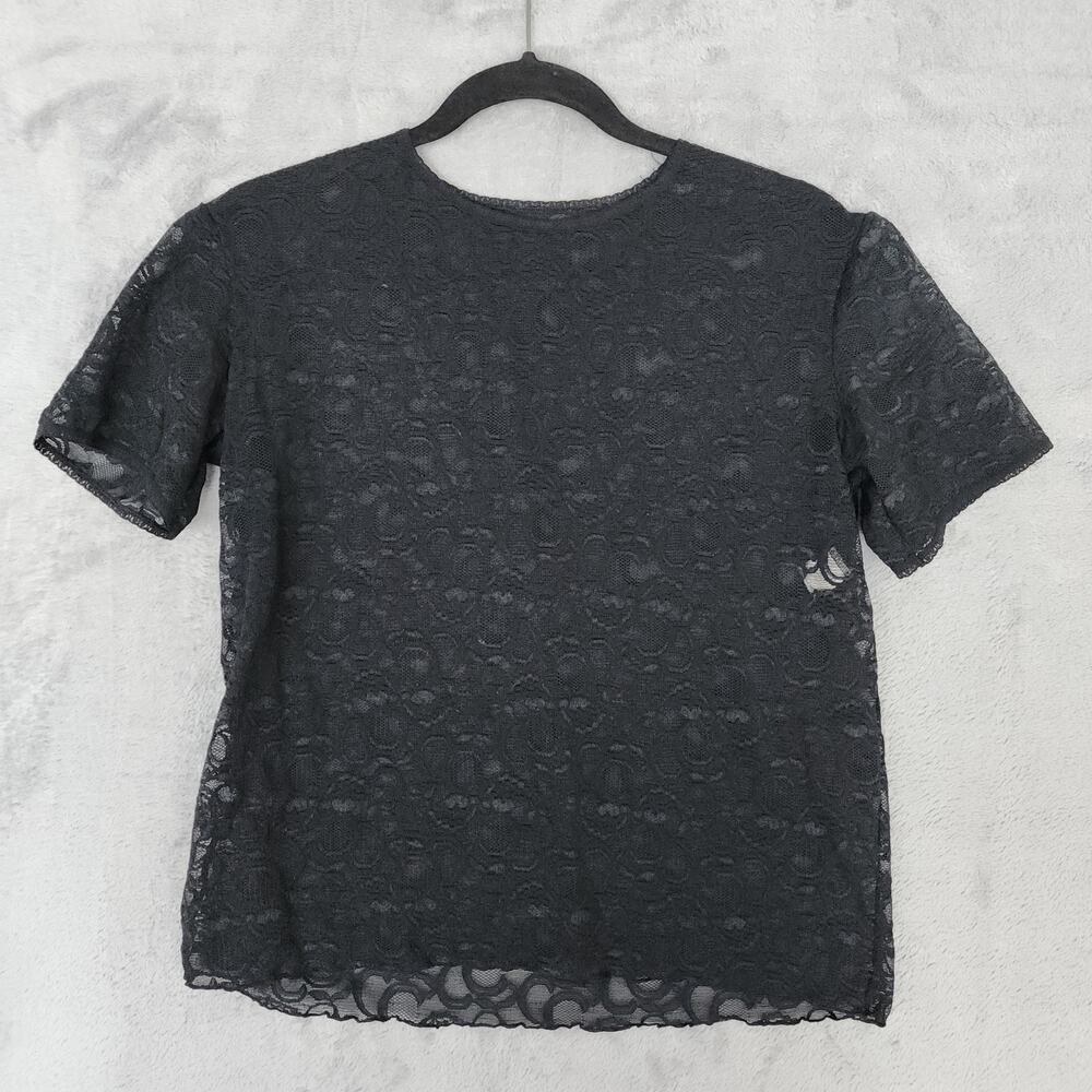 Victoria Secret Black Lace Top 90s Festival Summer Goth Whimsigoth Dark Coquette